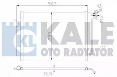KALE OTO RADYATOR 390900 -  Конденсатор, кондиционер